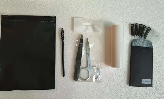 Logo Eyebrow Stamp Stencil Kit feito sob encomenda com pinça