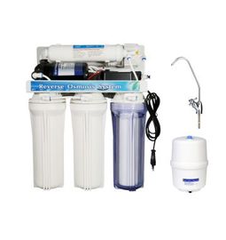 Sistema básico da filtragem da água da osmose reversa de 5 fases do agregado familiar com o filtro do carbono do cargo